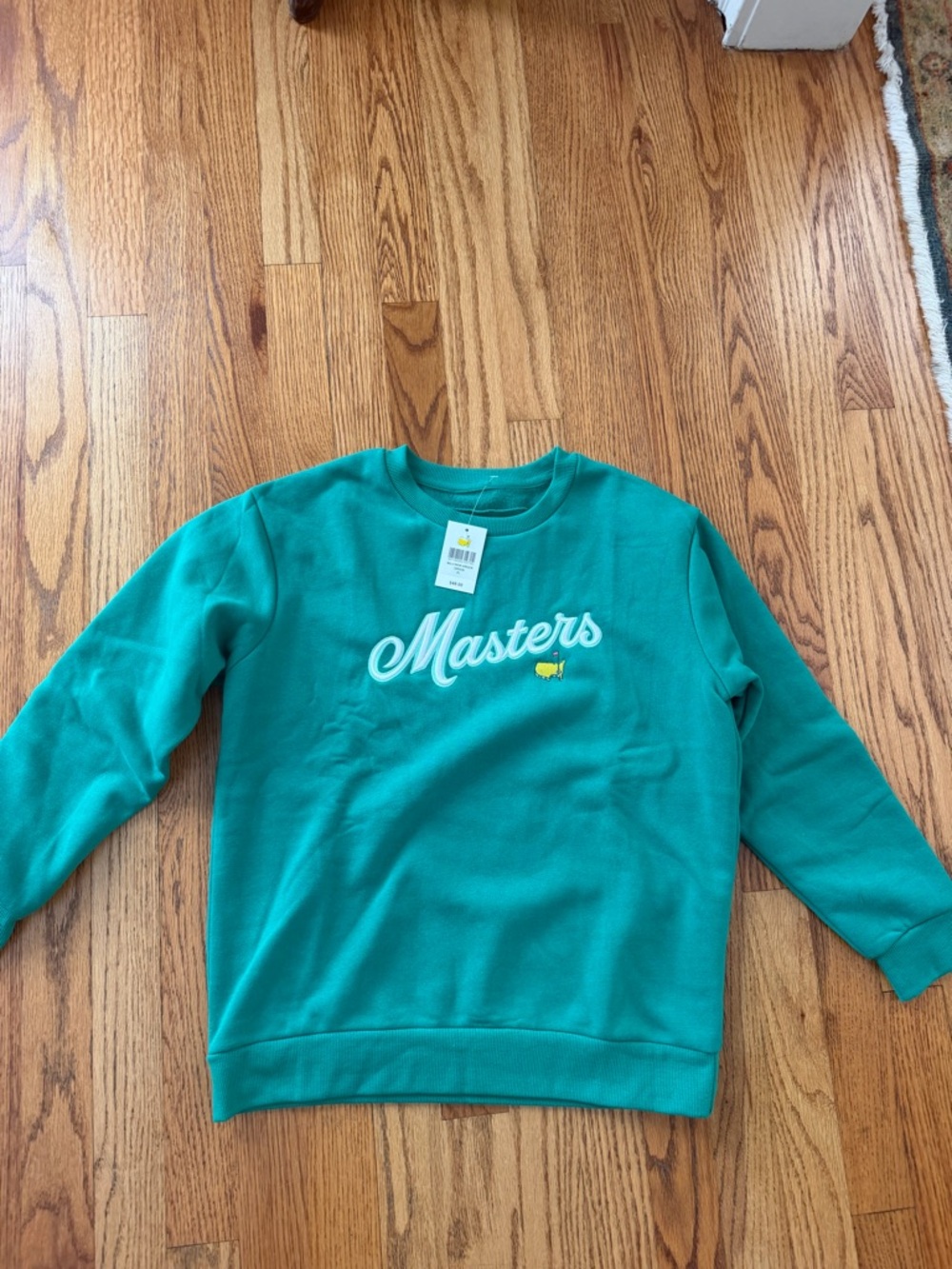 Masters Green Crewneck Sweatshirt with Yellow Emblems 2026